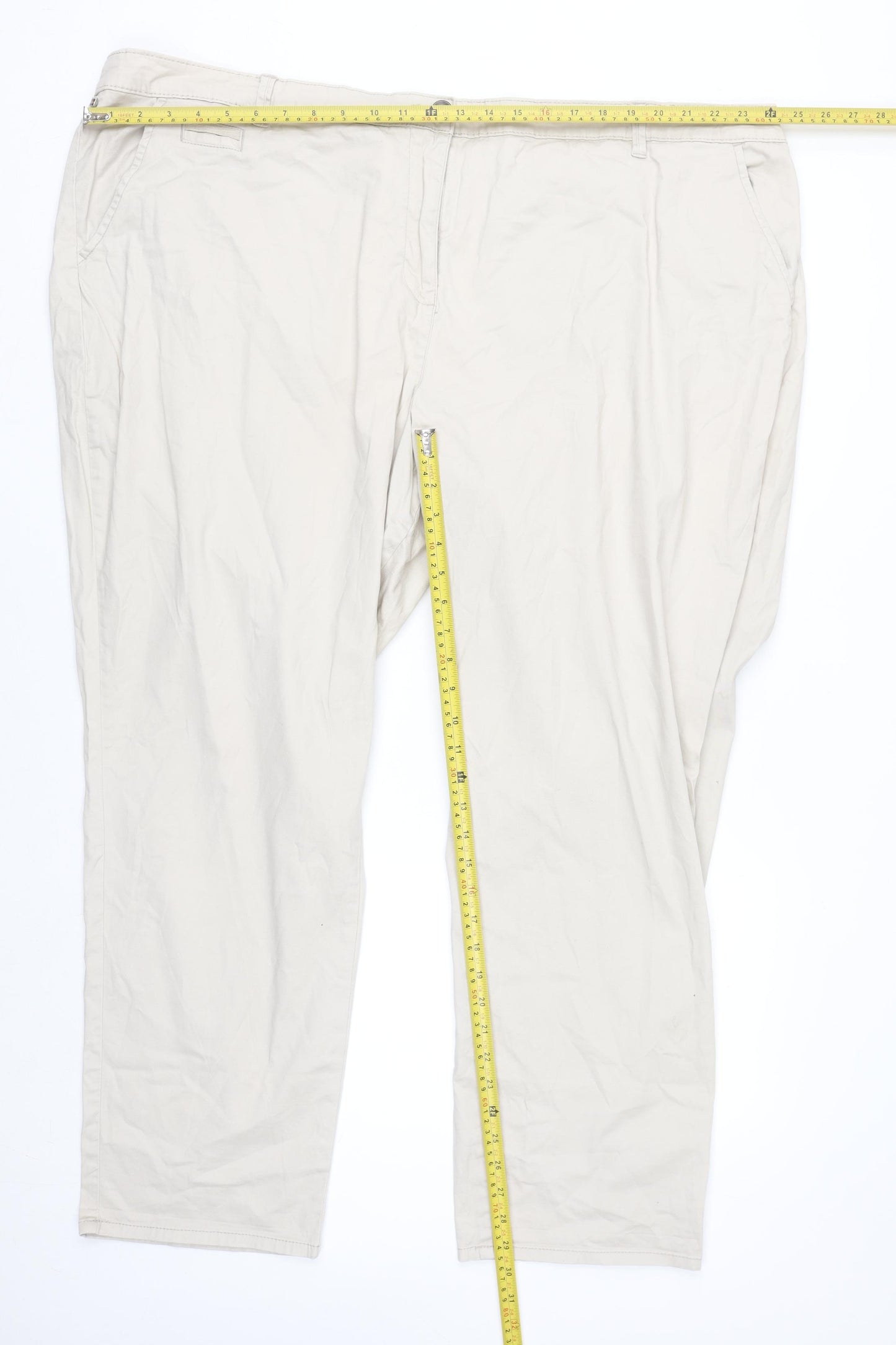 Maine New England Women's Beige Chino Trousers Size 26R