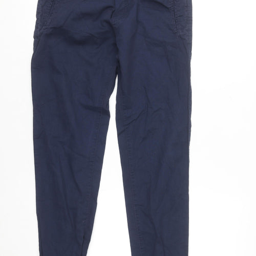 OVS Boys Blue Cotton Jogger Trousers 11-12 Years Elastic Waist Casual