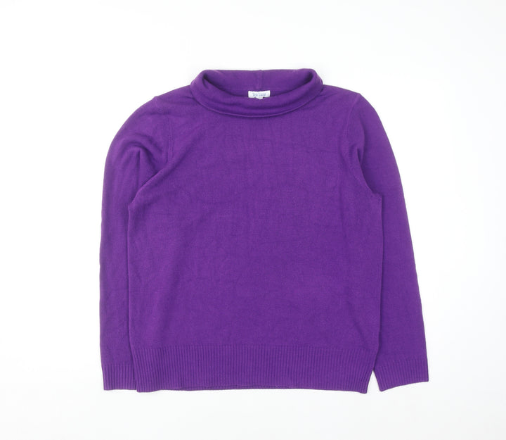 Tea Lane Women's Purple Roll Neck Acrylic Jumper XL