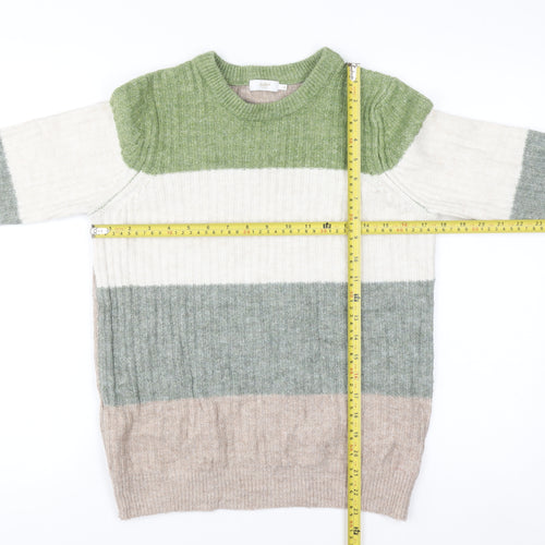 Cotton Traders Women's Multicoloured Striped Knit Jumper Size 10