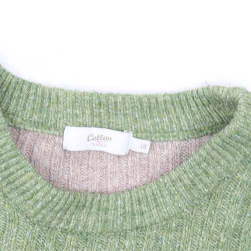 Cotton Traders Women's Multicoloured Striped Knit Jumper Size 10