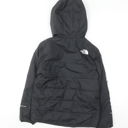 The North Face Boys Black Hooded Puffer Jacket Size 10 Years