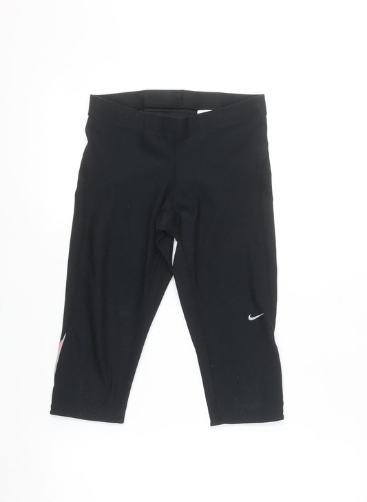 Nike Womens Black Dri-Fit Compression Running Shorts Size S UK 8/10