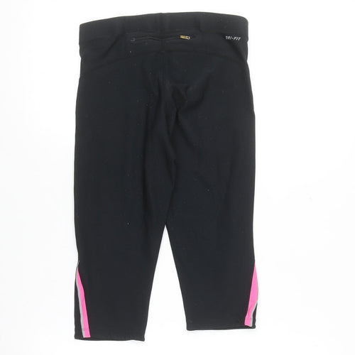 Nike Womens Black Dri-Fit Compression Running Shorts Size S UK 8/10