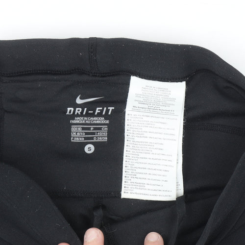 Nike Womens Black Dri-Fit Compression Running Shorts Size S UK 8/10
