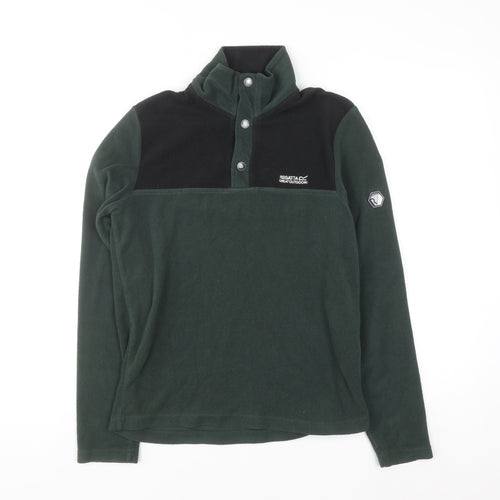 Regatta Men's Green Fleece Pullover Sweatshirt Small Outdoor Hiking
