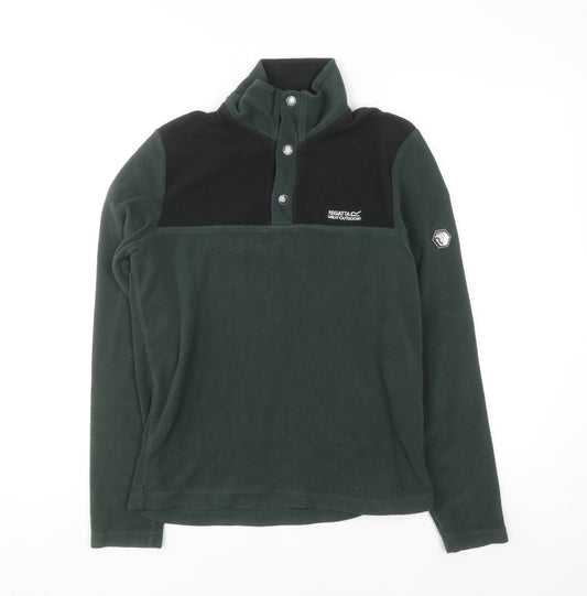 Regatta Men's Green Fleece Pullover Sweatshirt Small Outdoor Hiking