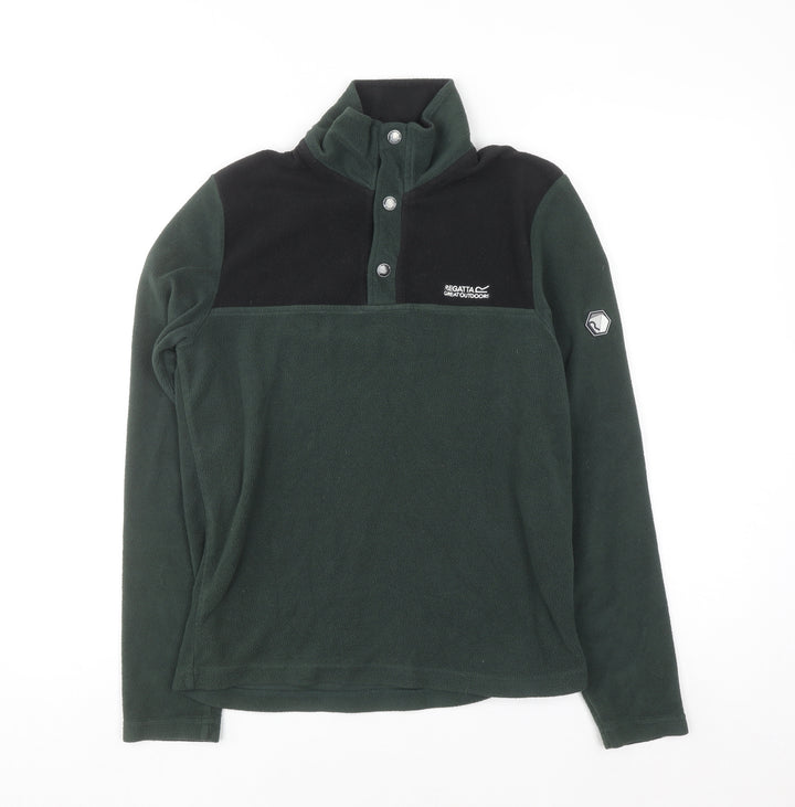 Regatta Men's Green Fleece Pullover Sweatshirt Small Outdoor Hiking