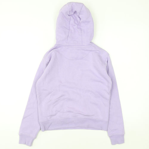Jack Wills Girls Purple Pullover Hoodie 10-11 Years Logo Cotton Fleece