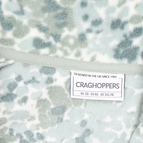 Craghoppers Women's Green Fleece Half Zip Pullover Sweatshirt UK 20
