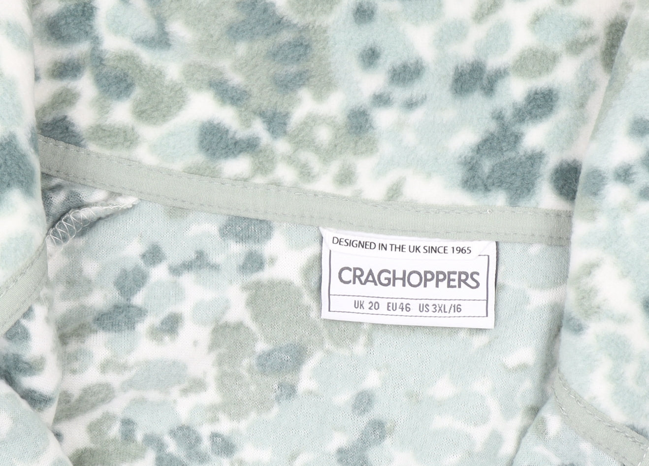 Craghoppers Women's Green Fleece Half Zip Pullover Sweatshirt UK 20