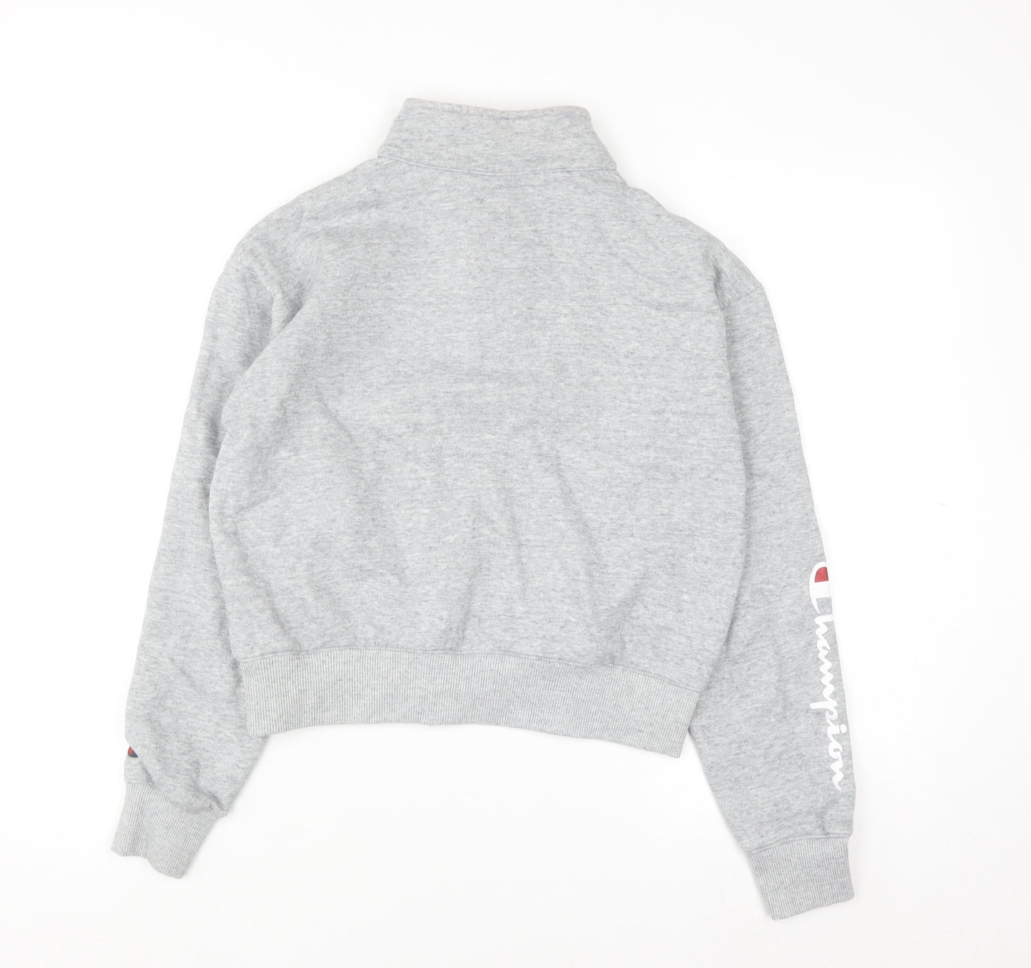 Champion Women's Grey 1/4 Zip Pullover Sweatshirt Small