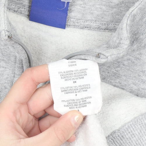 Champion Women's Grey 1/4 Zip Pullover Sweatshirt Small