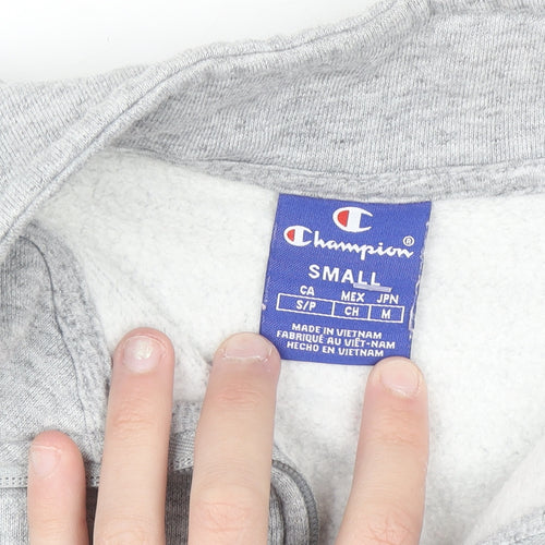 Champion Women's Grey 1/4 Zip Pullover Sweatshirt Small