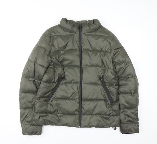 Marks and Spencer Women’s Green Size 14 Puffer Jacket