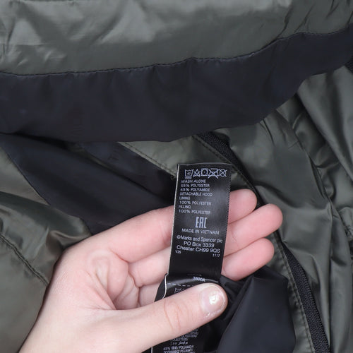 Marks and Spencer Women’s Green Size 14 Puffer Jacket