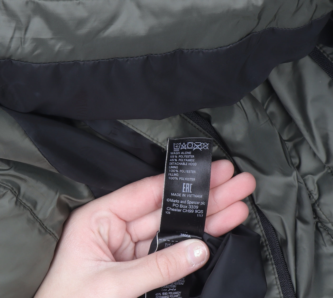 Marks and Spencer Women’s Green Size 14 Puffer Jacket