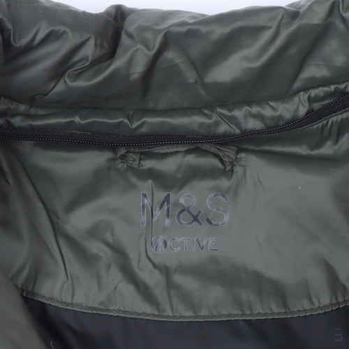 Marks and Spencer Women’s Green Size 14 Puffer Jacket