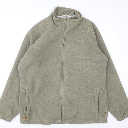 Gelert Mens Green XL Fleece Full Zip Outdoor Jacket