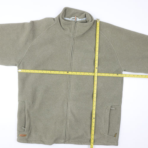 Gelert Mens Green XL Fleece Full Zip Outdoor Jacket