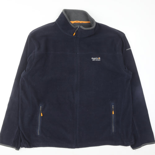 Regatta Men’s Blue 2XL Full Zip Fleece Sweatshirt Outdoor Jacket