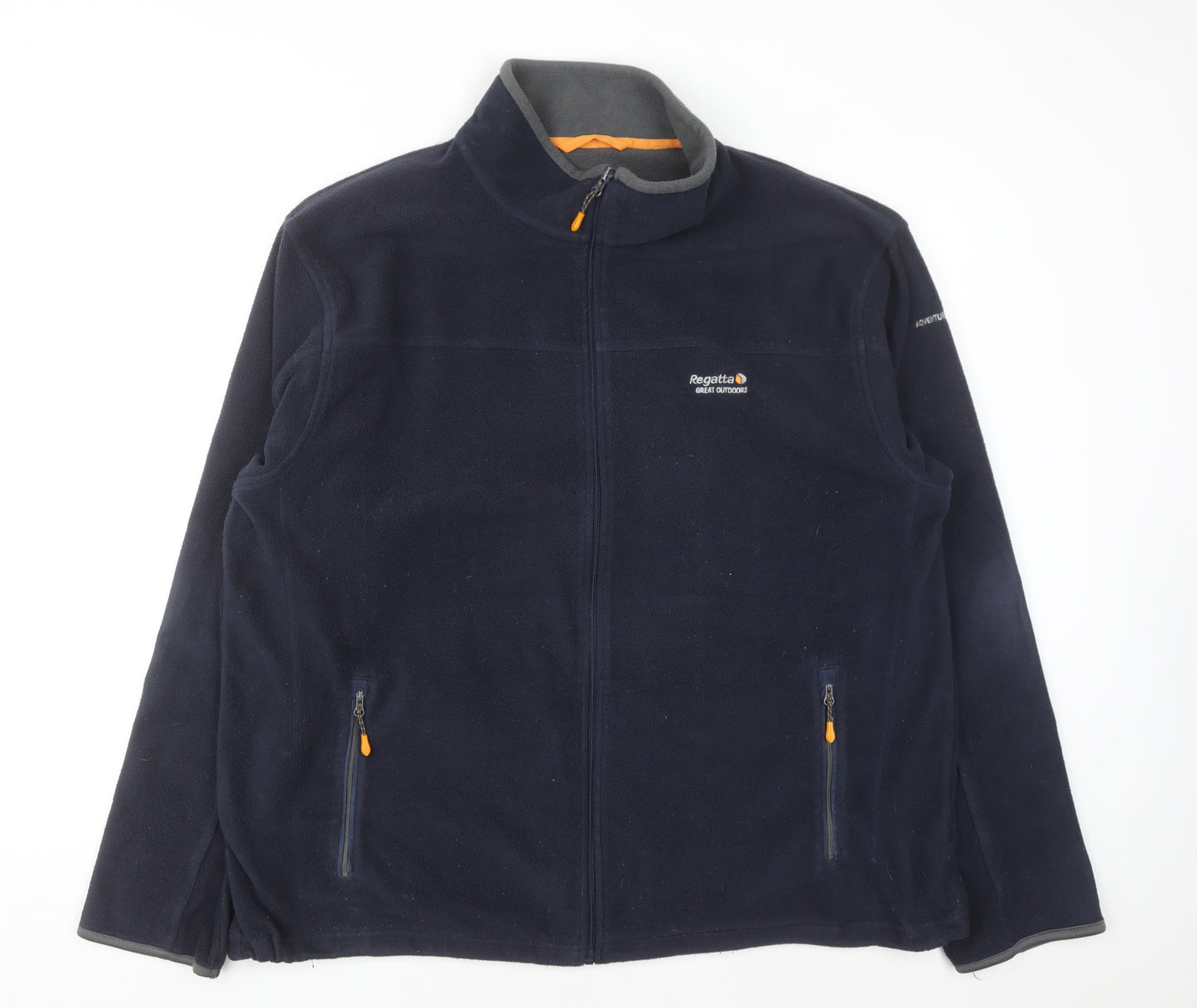 Regatta Men’s Blue 2XL Full Zip Fleece Sweatshirt Outdoor Jacket