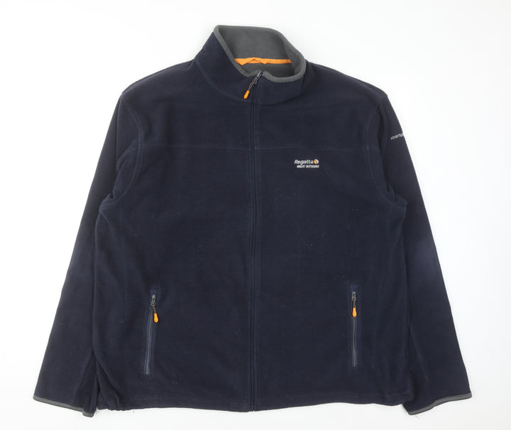 Regatta Men’s Blue 2XL Full Zip Fleece Sweatshirt Outdoor Jacket