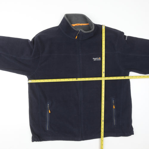 Regatta Men’s Blue 2XL Full Zip Fleece Sweatshirt Outdoor Jacket