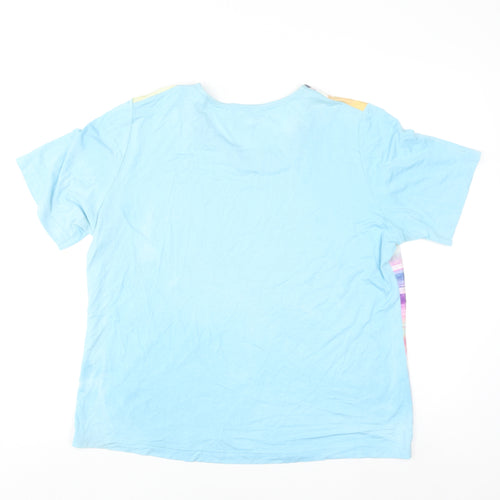 Rabe Womens Multicoloured Short Sleeve Stretch T-Shirt Size 20