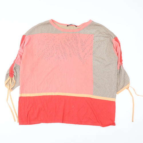 Betty Barclay Women’s Multicoloured Relaxed Pullover Jumper Size 16