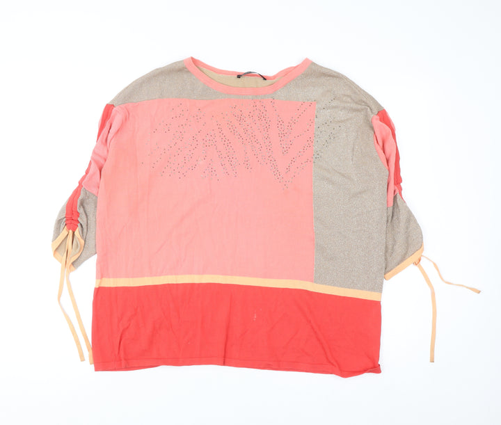 Betty Barclay Women’s Multicoloured Relaxed Pullover Jumper Size 16
