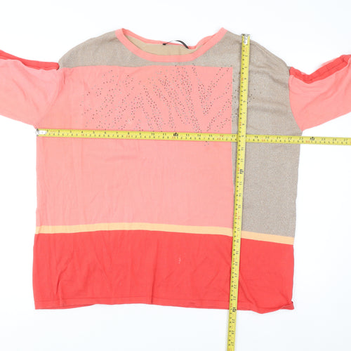 Betty Barclay Women’s Multicoloured Relaxed Pullover Jumper Size 16