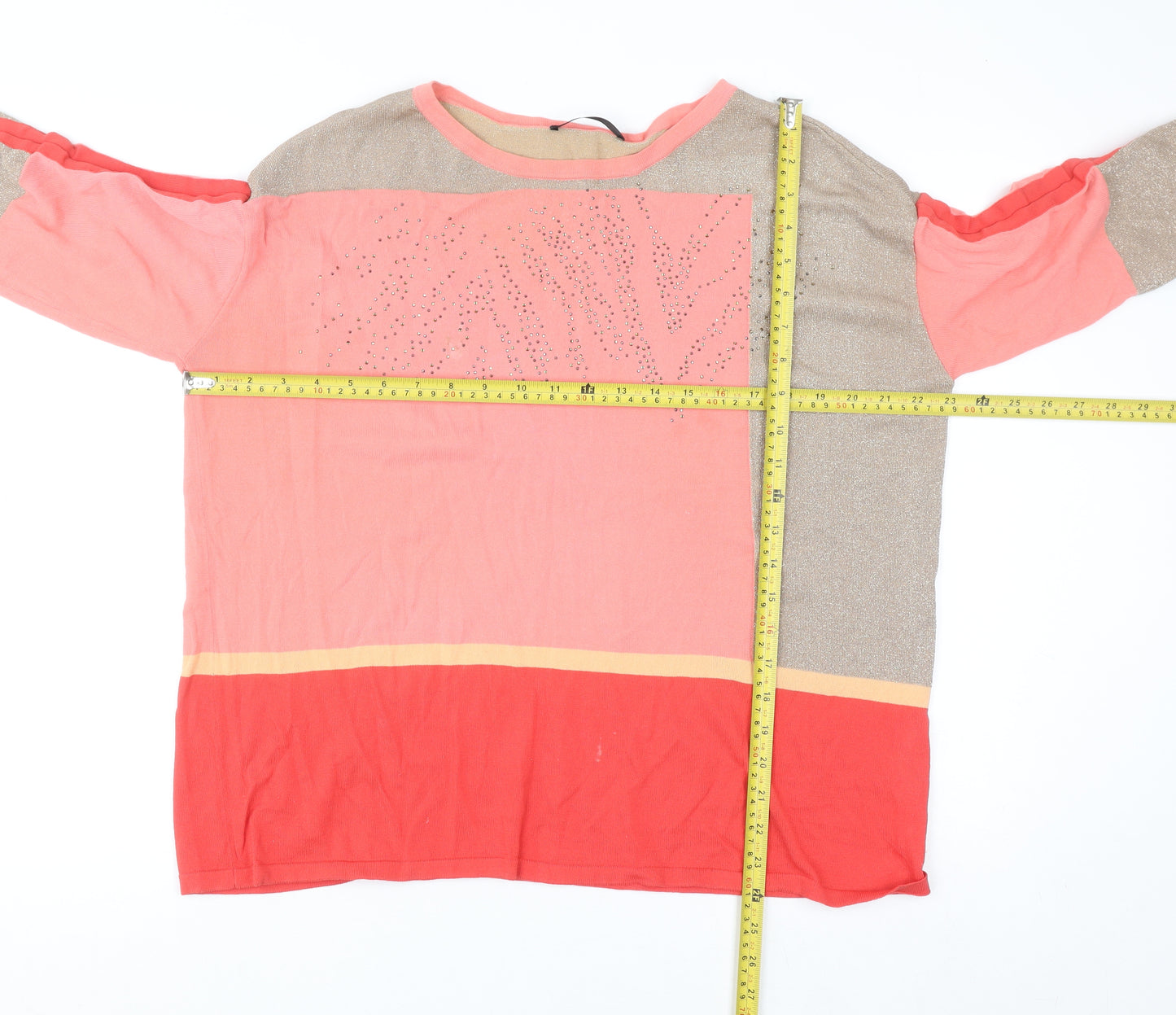 Betty Barclay Women’s Multicoloured Relaxed Pullover Jumper Size 16