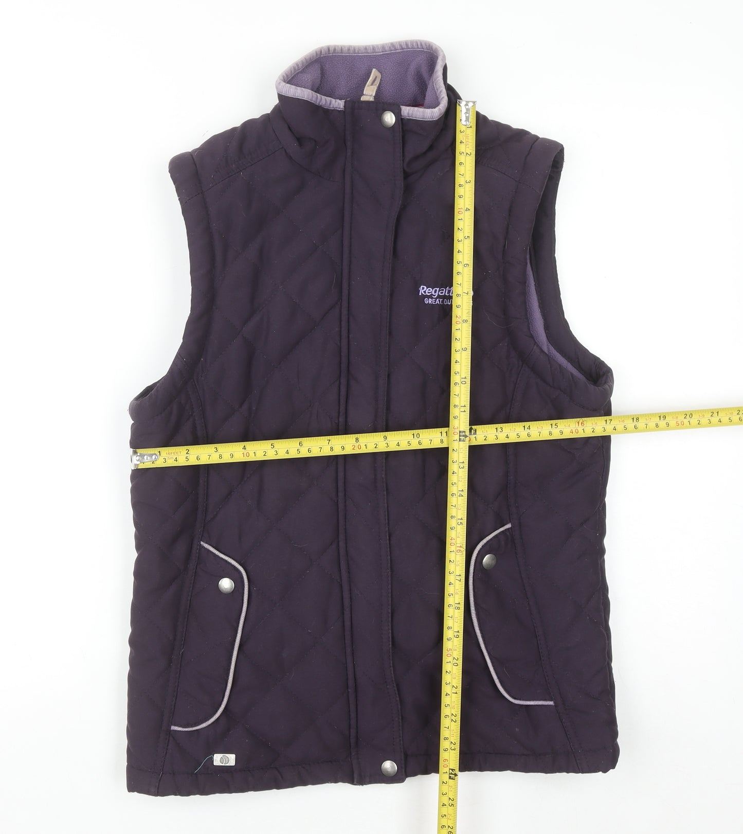 Regatta Womens Purple Quilted Outdoor Waistcoat Size 10
