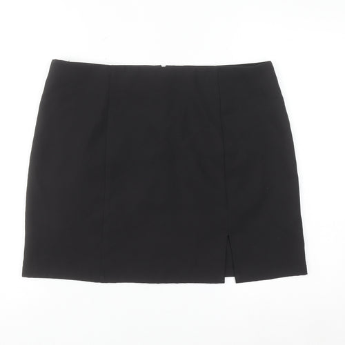 Saint Genies Women's Black Size 14 Stretch Pencil Skirt