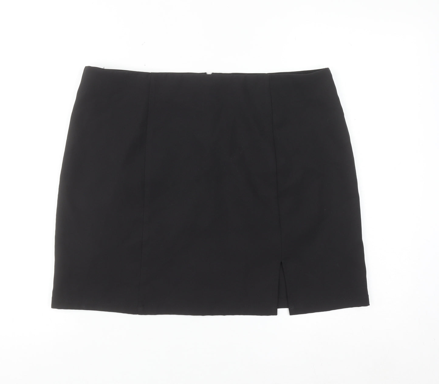 Saint Genies Women's Black Size 14 Stretch Pencil Skirt