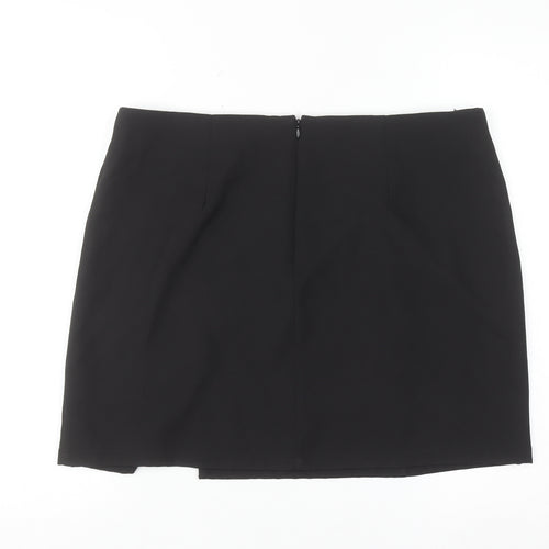 Saint Genies Women's Black Size 14 Stretch Pencil Skirt
