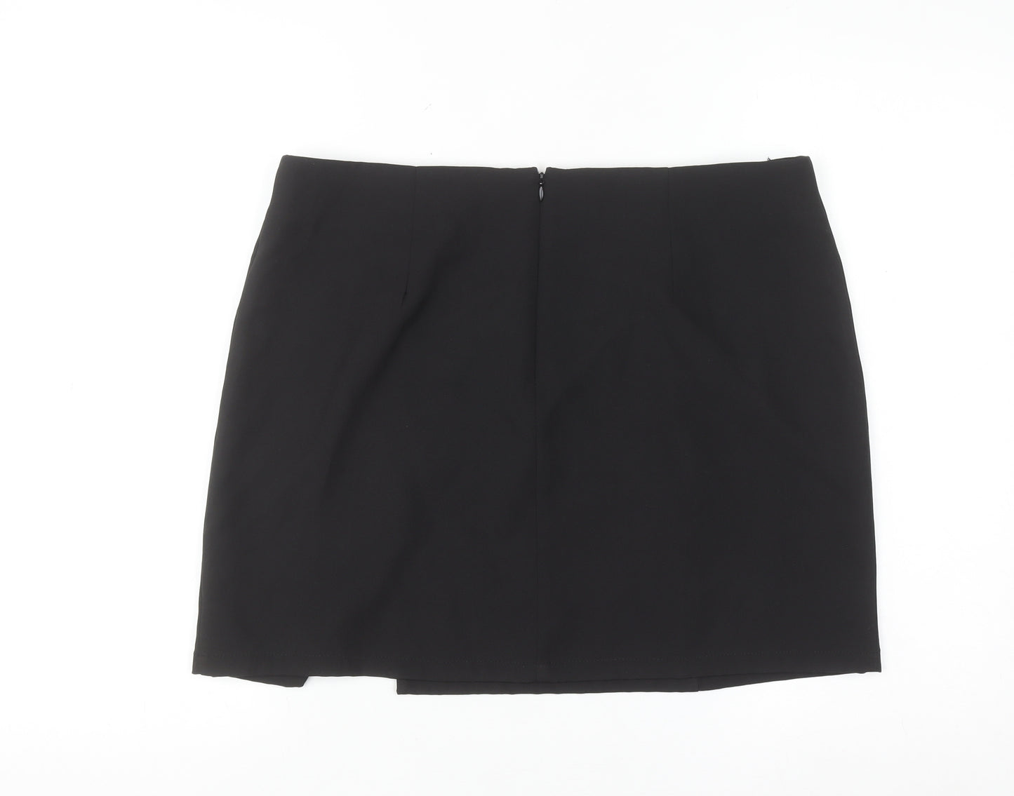 Saint Genies Women's Black Size 14 Stretch Pencil Skirt
