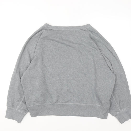 GAP Womens Grey XL Pullover Sweatshirt Classic Crew Neck