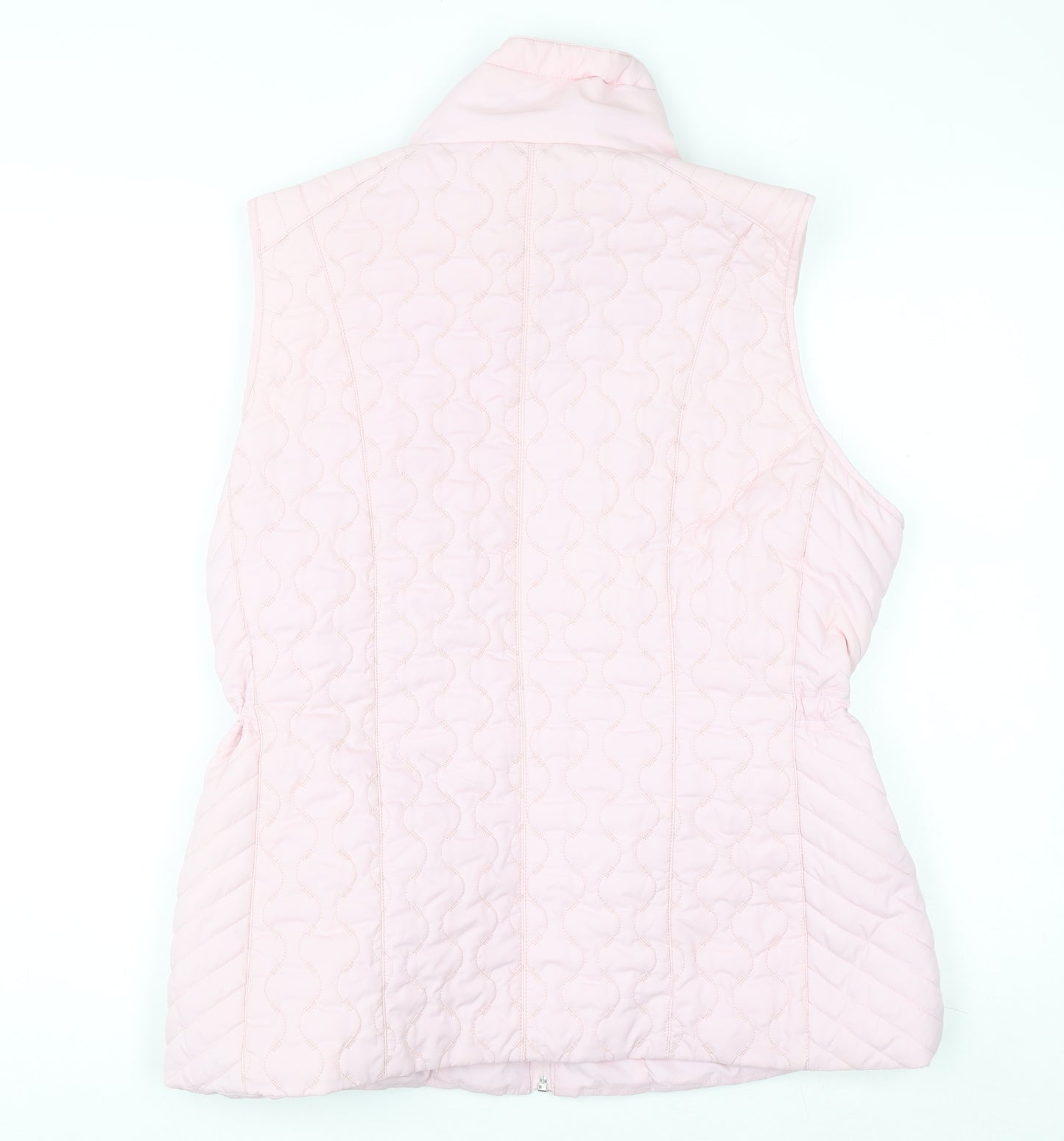 Paco Boutique Women Pink Quilted Padded Waistcoat Size 14