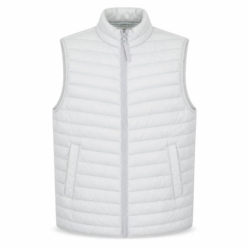 ASOS Men’s Grey Puffer Waistcoat M Regular Fit Quilted Zip Gilet