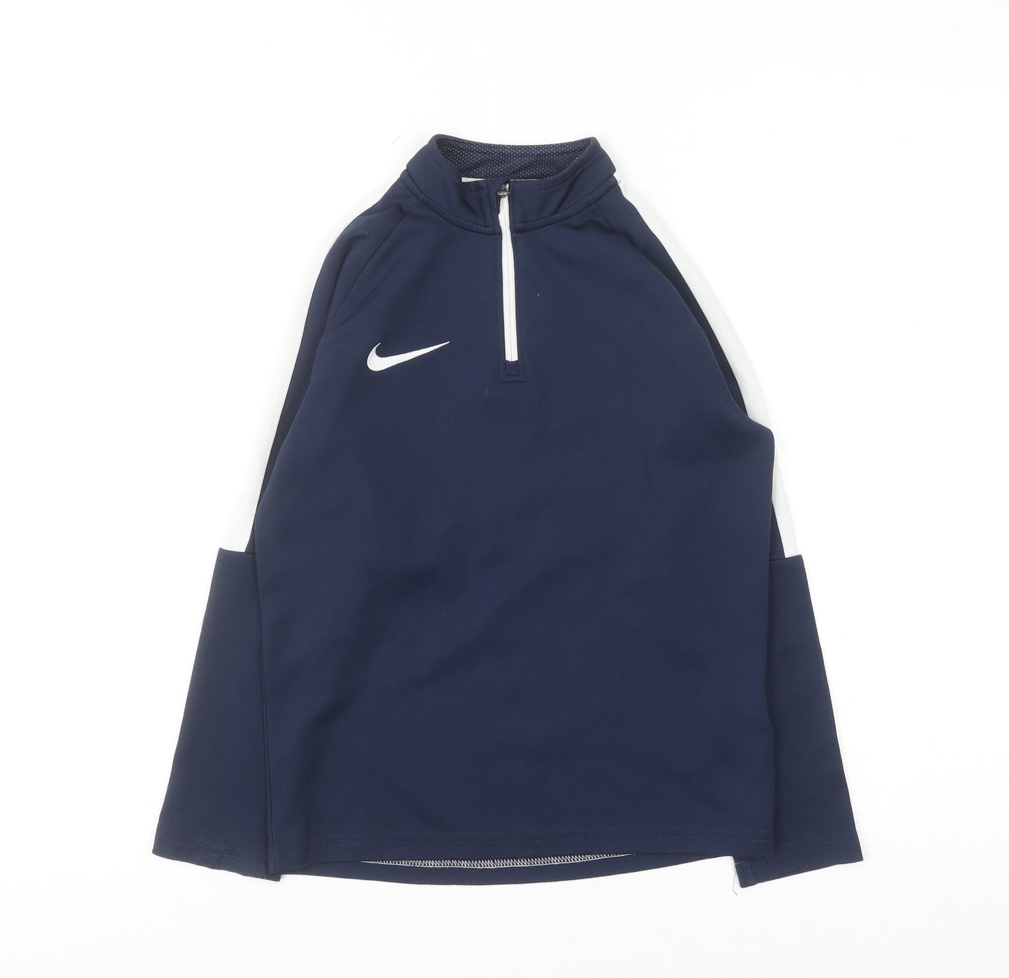 Nike Boys Blue Dri-FIT 1/4 Zip Training Sweatshirt 6-8 Years