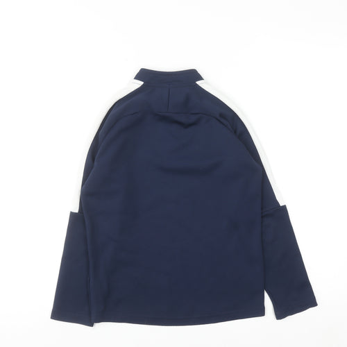 Nike Boys Blue Dri-FIT 1/4 Zip Training Sweatshirt 6-8 Years