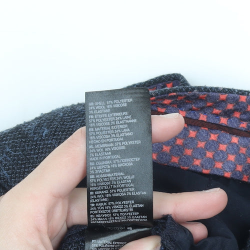 Ted Baker Men's Blue Wool Blend Dress Trousers 38R