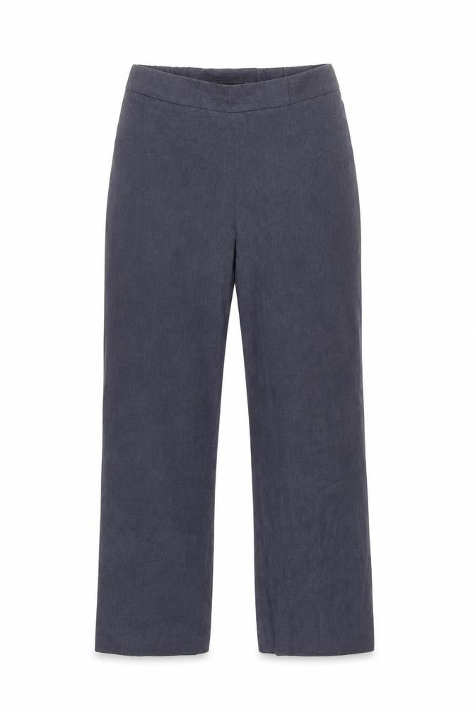 Marks and Spencer Women’s Blue Straight Leg Trousers Size 8 Tall
