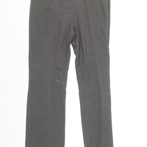 Marks and Spencer Women’s Grey Straight Leg Trousers UK 8