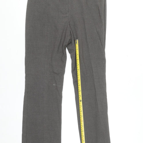 Marks and Spencer Women’s Grey Straight Leg Trousers UK 8