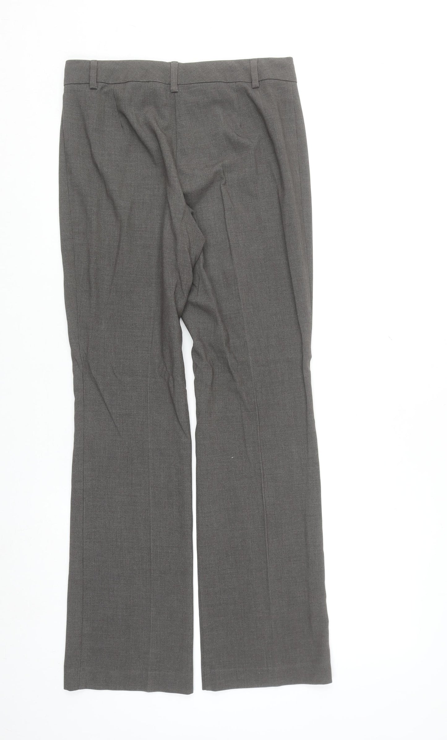 Marks and Spencer Women’s Grey Straight Leg Trousers UK 8