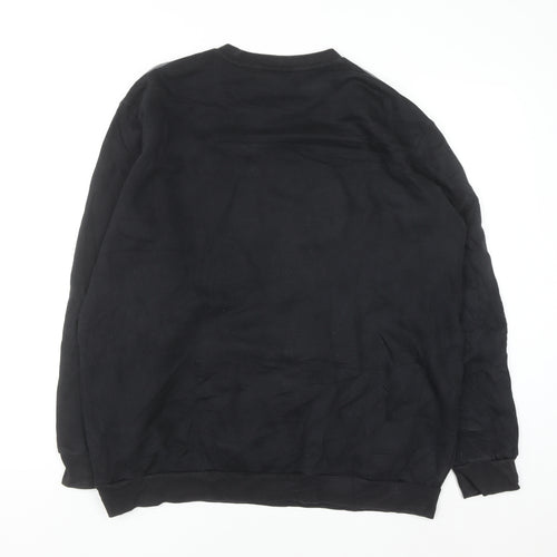 Adidas Men’s Black XL Pullover Crew Neck Logo Sweatshirt