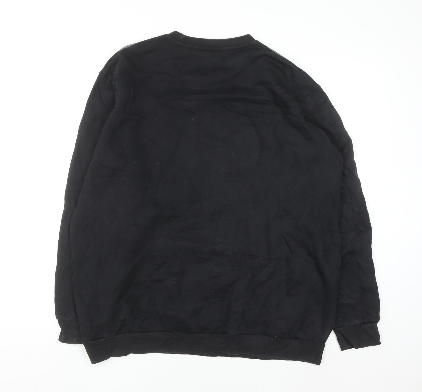 Adidas Men’s Black XL Pullover Crew Neck Logo Sweatshirt
